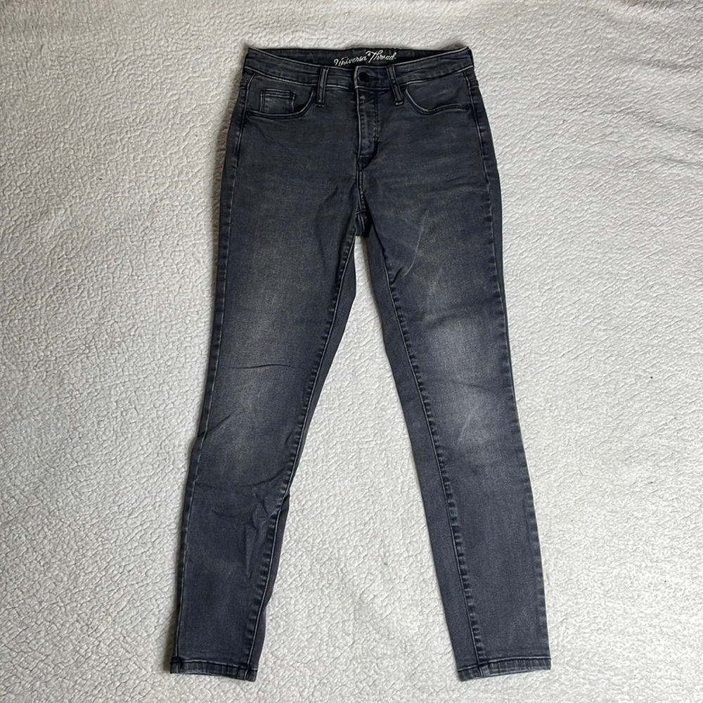 Universal thread Skinny High Rise Denim Stretch Gray Jeans Size 4 / 27 R